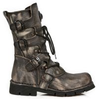Ботинки M.1473MTL-S1 VINTAGE ARAÑADO NEGRO, PLANIING NEGRO SIN oxido New Rock M.1473MTL-S1 - маленькая картинка