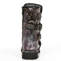 Ботинки M.1473-S41 VINTAGE FLOWER LILA, PLANING NEGRO SIN COMFORT PL New Rock M.1473-S41 - маленькая картинка