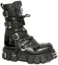 Ботинки ITALI NEGRO CHAROL NEGRO TOWER NEGRO ACERO New Rock M.156-C4 - маленькая картинка