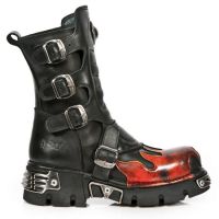 Ботинки M.1591-C20 ITALI NEGRO, PULIK FUEGO, REACTOR NEGRO TOBERAS New Rock M.1591-C20 - маленькая картинка