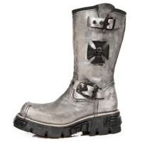 Сапоги M.1601-C3 VINTAGE RASPADO ACERO REACTOR NEGRO TOBERAS OXIDO New Rock M.1601-C3 - маленькая картинка