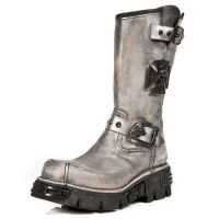 Сапоги M.1601-C3 VINTAGE RASPADO ACERO REACTOR NEGRO TOBERAS OXIDO New Rock M.1601-C3 - маленькая картинка