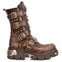 Ботинки M.1619-C10 VINTAGE RASPADO MARRON REACTOR MARRON TOBERAS New Rock M.1619-C10 - маленькая картинка