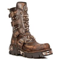 Ботинки M.1619-C10 VINTAGE RASPADO MARRON REACTOR MARRON TOBERAS New Rock M.1619-C10 - маленькая картинка