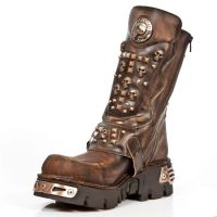 Ботинки M.1619-C10 VINTAGE RASPADO MARRON REACTOR MARRON TOBERAS New Rock M.1619-C10 - маленькая картинка
