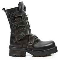 Ботинки M.1619-S8 ITALI NEGRO, PLANING NEGRO M3 OXIDO MILITAR New Rock M.1619-S8 - маленькая картинка