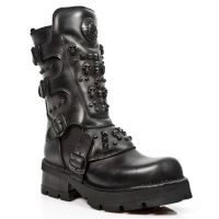 Ботинки M.1619-S8 ITALI NEGRO, PLANING NEGRO M3 OXIDO MILITAR New Rock M.1619-S8 - маленькая картинка
