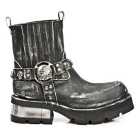 Ботинки M.1621-C2 VINTAGE RASPADO NEGRO PLANING NEGRO NEW M3 ACERO New Rock M.1621-C2 - маленькая картинка