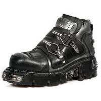 Ботинки M.211-C2 ITALI NEGRO ANTIK ACERO REACTOR NEGRO TOBERAS New Rock M.211-C2 - маленькая картинка