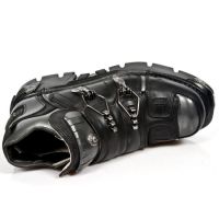 Ботинки M.211-C2 ITALI NEGRO ANTIK ACERO REACTOR NEGRO TOBERAS New Rock M.211-C2 - маленькая картинка