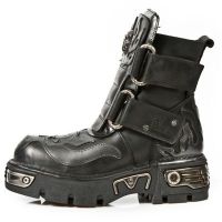 Ботинки 221 ITALI NEGRO ANTIK ACERO NEW REACTOR NEGRO TOBERAS New Rock M.221-C1 - маленькая картинка