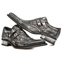 Казаки M.2246-C25 VINTAGE RASPADO NEGRO CUEROLITE GRAB SOL TACON M2 New Rock M.2246-C25 - маленькая картинка