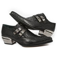 Казаки M.2246-C26 PITON NEGRO DALLAS NEGRO TACON DALLAS ACERO New Rock M.2246-C26 - маленькая картинка