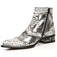 Казаки M.2283-C2 PITON BLANCO NEGRO BOX PLAMANE SOL TM2 ACERO T NEG New Rock M.2283-C2 - маленькая картинка