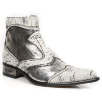 Казаки M.2283-C3 PITON BLANCO BOX PLAMENE SUELA SOL TACON M2 ACERO New Rock M.2283-C3 - маленькая картинка