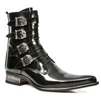 Казаки M.2359-C1 ANTIK NEGRO CUEROLITE GRABADO SOL TACON M2 ACERO T New Rock M.2359-C1 - маленькая картинка