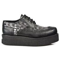  M.2414-C1 ITALI NEGRO TRENZADO BOX PLAMANE CREEPER NEGRO MAT - 