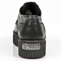 Ботинки M.2414-C1 ITALI NEGRO TRENZADO BOX PLAMANE CREEPER NEGRO MAT New Rock M.2414-C1 - маленькая картинка
