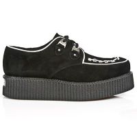 Ботинки M.2415-C4 ANTE NEGRO NAPA BLANCA PASADO BLANCO CREEPER NEGRO New Rock M.2415-C4 - маленькая картинка