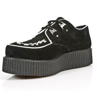 Ботинки M.2415-C4 ANTE NEGRO NAPA BLANCA PASADO BLANCO CREEPER NEGRO New Rock M.2415-C4 - маленькая картинка