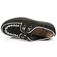 Ботинки M.2415-C4 ANTE NEGRO NAPA BLANCA PASADO BLANCO CREEPER NEGRO New Rock M.2415-C4 - маленькая картинка