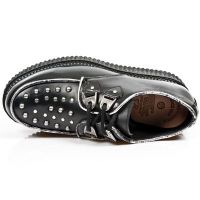Ботинки M.2416-C3 NOMADA NEGRO ITALI NEGRO BOX PLANE CREEPER NEGRO New Rock M.2416-C3 - маленькая картинка
