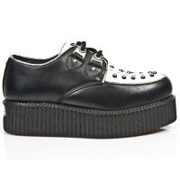  M.2416-C6 ITALI NEGRO NAPA BLANCA BOX PLANE CREEPER NEGRO - 