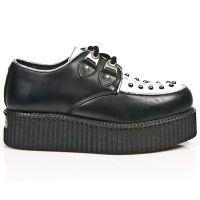Ботинки M.2416-C6 ITALI NEGRO NAPA BLANCA BOX PLANE CREEPER NEGRO New Rock M.2416-C6 - маленькая картинка