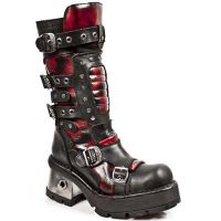 Сапоги M.1021-R2 ITALI NEGRO, PULIK ROJO, PLANING NEGRO M8 ACERO New Rock M.1021-R2 - маленькая картинка