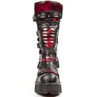 Сапоги M.1021-R2 ITALI NEGRO, PULIK ROJO, PLANING NEGRO M8 ACERO New Rock M.1021-R2 - маленькая картинка