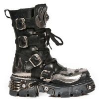 Ботинки M.107-R5 ITALI NEGRO ESPEJO ACERO REACTOR NEGRO TOBERAS ORIF New Rock M.107-R5 - маленькая картинка