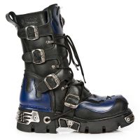 Ботинки M.107-C5 ITALI NEGRO, ANTIK AZUL, REACTOR NEGRO TOBERAS ORIF New Rock M.107-C5 - маленькая картинка