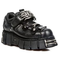 Ботинки M.126-C1 ITALI NEGRO NOMADA NEGRO TOWER NEGRO ACERO New Rock M.126-C1 - маленькая картинка