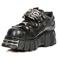 Ботинки M.126-C1 ITALI NEGRO NOMADA NEGRO TOWER NEGRO ACERO New Rock M.126-C1 - маленькая картинка