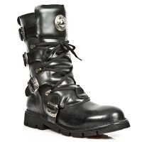 Ботинки M.1473B-C1 ITALI NEGRO ANTIK NEGRO PLANING NEGRO SIN COMFORT New Rock M.1473B-C1 - маленькая картинка