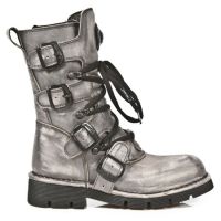 Ботинки M.1473-C19 VINTAGE RASPADO ACERO PLANING NEGRO SIN COMFORT P New Rock M.1473-C19 - маленькая картинка