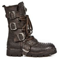Ботинки M.1473-C23 PITON RAW MARRON PLANING MARRON SIN COMFORT PLUS New Rock M.1473-C23 - маленькая картинка