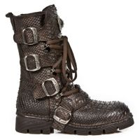 Ботинки M.1473-C23 PITON RAW MARRON PLANING MARRON SIN COMFORT PLUS New Rock M.1473-C23 - маленькая картинка