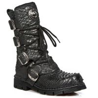 Ботинки M.1473-C25 PITON RAW NEGRO PLANING NEGRO SIN COMFORT PLUS New Rock M.1473-C25 - маленькая картинка