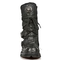Ботинки M.1473-C25 PITON RAW NEGRO PLANING NEGRO SIN COMFORT PLUS New Rock M.1473-C25 - маленькая картинка