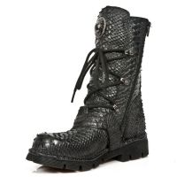 Ботинки M.1473-C25 PITON RAW NEGRO PLANING NEGRO SIN COMFORT PLUS New Rock M.1473-C25 - маленькая картинка