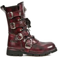 Ботинки M.1473-C4 PULIK BURDEOS PLANING NEGRO SIN COMFORT PLUS New Rock M.1473-C4 - маленькая картинка