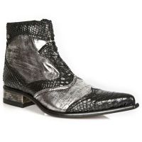 Ботинки M.2283-R4 PITON NEGRO BOX PLAMANE SUELA SOL TACON M2 ACERO New Rock M.2283-R4 - маленькая картинка