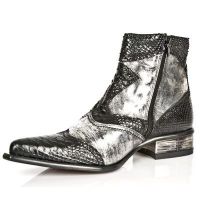 Ботинки M.2283-R4 PITON NEGRO BOX PLAMANE SUELA SOL TACON M2 ACERO New Rock M.2283-R4 - маленькая картинка
