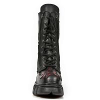 Ботинки M.319-R2 NOMADA NEGRO PULIK ROJO TERMINATOR NEGRO New Rock M.319-R2 - маленькая картинка