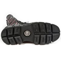 Ботинки M.319-R2 NOMADA NEGRO PULIK ROJO TERMINATOR NEGRO New Rock M.319-R2 - маленькая картинка
