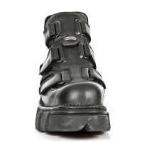 Ботинки M.322-R1 ITALI NEGRO ANTIC ACERO TOWER NEGRO LATERAL New Rock M.322-R1 - маленькая картинка