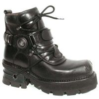 Ботинки 334 ITALI NEGRO NOMADA NEGRO PLANING NEGRO M7 BORDON ORIF New Rock M.334-C1 - маленькая картинка