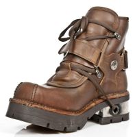 Ботинки M.334-C3 ALASKA CUERO, PLANING MARRON NEW M3 ACERO ORIF New Rock M.334-C3 - маленькая картинка