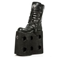 Ботинки ITALI Y NOMADA NEGRO NEPTUNO10 NEG (35 days of service time) New Rock M.373-C330 - маленькая картинка